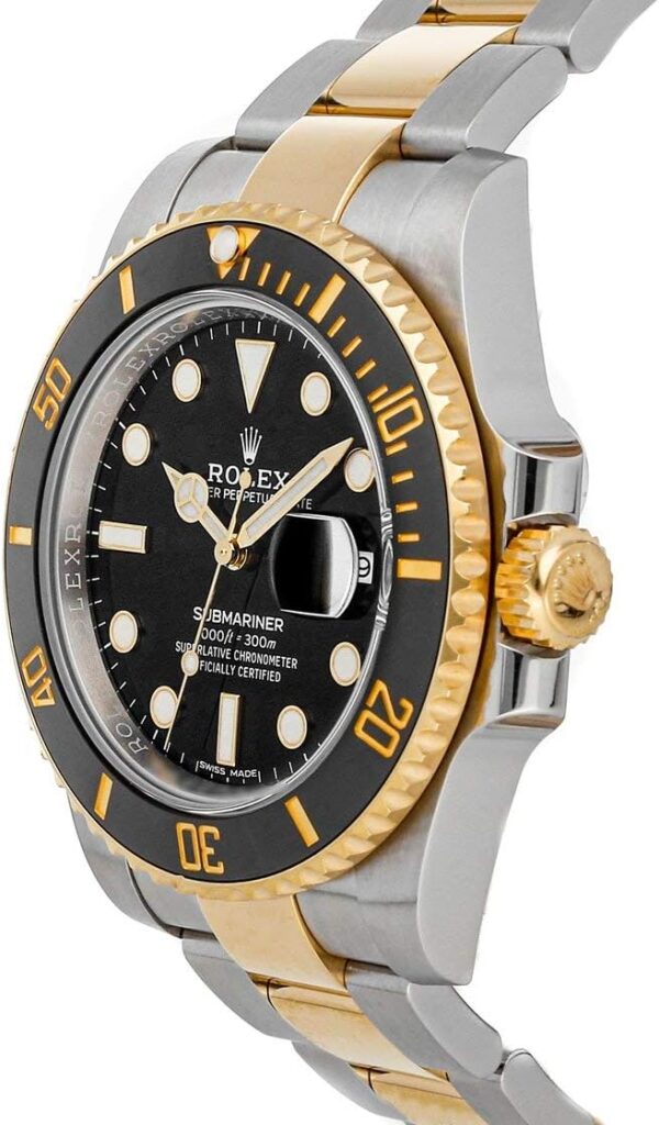 Rolex Submariner Date Black Dial Yellow Gold/Steel Mens Watch 116613LN-0001