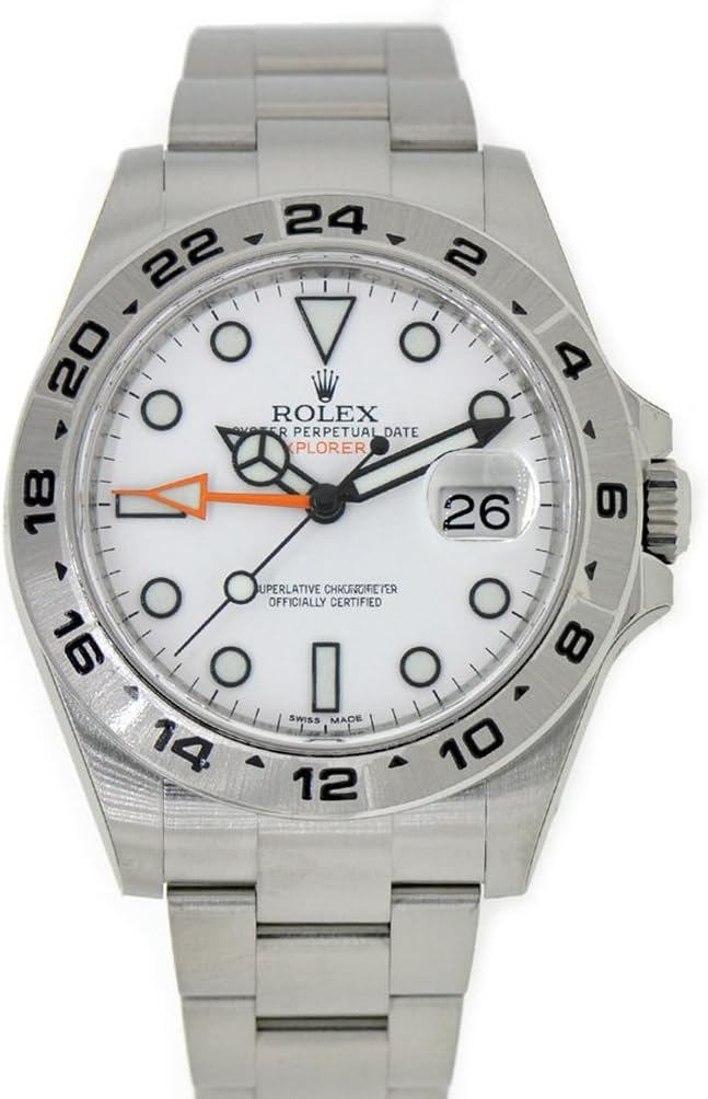 Rolex Explorer II White Dial Stainless Steel Mens Watch 216570