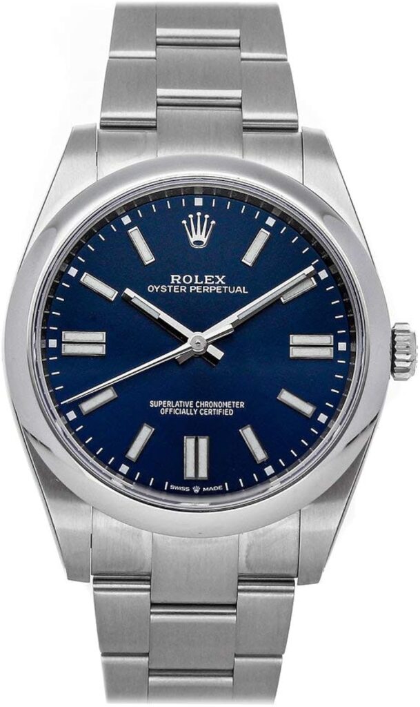 Rolex Oyster Perpetual 41mm Automatic Blue Dial Mens Watch 124300-0003