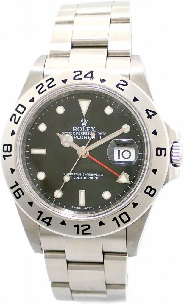 Rolex Oyster Perpetual Explorer II Steel Mens Watch 16570